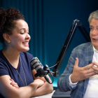 Alondra Santiago y Guillermo Lasso.