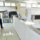 Así están algunos salones de la Universidad Agraria: con trabajos aún por terminar, lo que impide que las clases comiencen a tiempo.