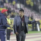 PARTIDO DE FUTBOL ENTRE NACIONAL VS BARCELONA FOTOGRAFA Karina Defas PERIODISTA ROBERTO VILLAVICENCIO 19-02-2025 AG - PERIODISTA AG- GRANASA AG- GRANASA QUITO