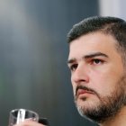 El alcalde de Guayaquil, Aquiles Álvarez, durante su enlace radial de este miércoles 16 de abril.