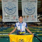 Mauricio Gómez Jalil con 1 de los 3 bronces mundiales ganados.