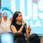 La candidata presidencial de la Revolución Ciudadana, Luisa González.