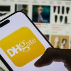 Así luce la app china DHgate, que es una tienda virtual.