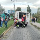 Un accidente de tránsito se registró en la Autopista General Rumiñahui Puente 5, en sentido Quito – Valle.