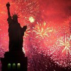 Los fuegos artificiales que se usan en Estados Unidos son de China.