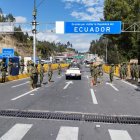 Vista del Puente Internacional Rumichaca, principal paso fronterizo entre Ecuador y Colombia.