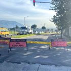 En la avenida Rumichaca Ñan, en el sur, se realiza un mantenimiento técnico.