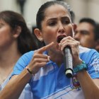 El movimiento correísta, Revolución Ciudadana, de la candidata Luisa González presentó una reclamación de dos papeletas electorales en el CNE.
