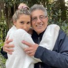 Ana Paula con su padre.