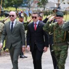 Imagen referencial. El presidente Daniel Noboa durante la convocatoria de reentrenamiento Vanguardia 2024.