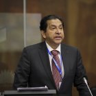 Lucio Gutiérrez fue denunciado por Elsa Guerra tras el cruce que mantuvieron en el debate de los candidatos a asambleístas nacionales de 2025.