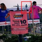 El sujeto escaló una valla ubicada en la av. Benjamín Rosales.