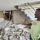 Daños. Habitante de la localidad Las Piedras, en Tachina, Esmeraldas.