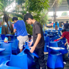 Padres de familia participaron de mingas de limpieza, en planteles de la Zona 8, en Guayaquil, Durán y Samborondón, por el regreso a clases.