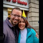 v Abraham Verduga, hermano del exvocal Augusto Verduga, y Luisa González, excandidata de la Revolución Ciudadana.