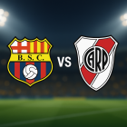 Barcelona SC recibe a River Plate por Copa Libertadores.