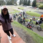 Mariana supervisó personalmente la clínica deportiva impartida a los niños en Quito.