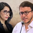 La correísta Luisa González y el exconsejero Augusto Verduga.