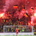 NOCHE AMARILLA PRESENTACIÓN DE LA PLANTILLA DE JUGADORES Y PARTIDO BARCELONA VS MUSHUC RUNA DESPEDIDA DE MATIAS OYOLA PERIODISTA: GINO ZAMBRANO FECHA: 28/01/2023 Agencia (ag-extra)