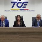 La sesión del Pleno terminó entre cruces de palabras entre el juez Fernando Muñoz y la presidenta del TCE, Ivonne Coloma.