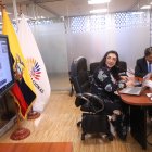 La correísta Gissela Garzón preside la mesa ocasional sobre la reforma de las bases militares extranjeras.