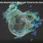 Los científicos han descubierto una nube potencialmente formadora de estrellas y la han llamado "Eos". Se trata de una de las estructuras individuales más grandes del cielo y una de las más cercanas al Sol y a la Tierra jamás detectadas. Fotografía facilitada por  (HdA/MPIA) y Thavisha Dharmawardena (NYU). EFE