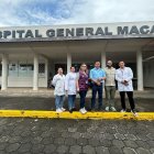 El ministro de Salud, Edgar Lama, recorrió el Hospital General de Macas.