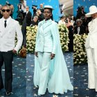 Los trajes sastre fueron la temática principal en esta velada.