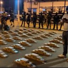 El cargamento fue trasladado al Comando de Policía de El Oro