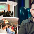 El presidente de Ucrania conversó con estudiantes ecuatorianos.