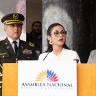 Viviana Veloz durante su discurso final como presidenta de la Asamblea Nacional, este 7 de mayo de 2025.
