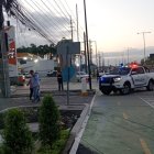 Asesinato en La Aurora se reporte en plaza comercial, al pie de la avenida León Febres Cordero.