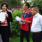 Los representantes de la Coordinación Nacional de Pachakutik fueron los encargados de emitir el pronunciamiento.