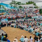 Marcela Aguiñaga rindió cuentas de sus dos años al frente de la Prefectura del Guayas, en el recinto ferial de la Asociación de Ganaderos del cantón Balzar.