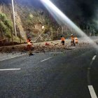 Deslizamiento de tierra bloqueó el túnel Guayasamín la mañana del martes 13 de mayo