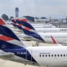 Las naves de la aerolínea Latam.