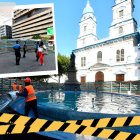 Trabajos se ejecutan en esto punto del centro de la ciudad.