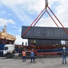 En abril de este año, arribaron al Puerto Comercial de Esmeraldas las últimas 16 unidades de generación y equipos auxiliares destinados a la nueva Central Térmica Esmeraldas III