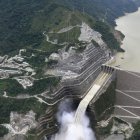 Foto aérea de la hidroeléctrica Hidroituango, ubicada sobre el río Cauca entre los municipios de Ituango y Puerto Valdivia, en el departamento de Antioquia (Colombia).