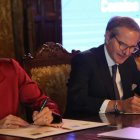 La ministra de Energía, Inés Manzano, suscribió hoy un memorando de entendimiento con el director General del Organismo Internacional de Energía Atómica (OIEA), Rafael Mariano Grossi.