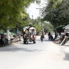 Fotografía de archivo, tomada el 27 de abril de 2025, que muestra una calle de Sagaing en Birmania (Myanmar).