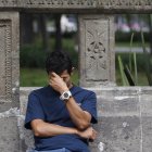 En la imagen de archivo, un hombre con migraña en Ciudad de México (México).