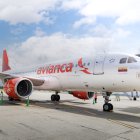Una de las naves de la aerolínea Avianca.