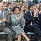 El ministro de Gobierno José De La Gasca (derecha) asistió a la entrega de credenciales del presidente reelecto Daniel Noboa.