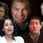 El expresidente Rafael Correa aún cuenta con militantes fieles en sus filas.