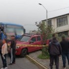 Un accidente de tránsito ocurrió en las avenidas Machala y Mariscal Sucre, en Quito, la mañana de este viernes 16 de mayo.