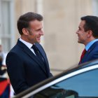En su última gira, Daniel Noboa se reunió con el presidente de Francia, Emmanuel Macron.