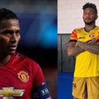 Antonio Valencia y su festejo a lo grande por la victoria de Michael Morales.