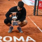 El tenista español Carlos Alcaraz después de gana la final del Masters 1.000 de Roma.