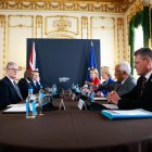 Sesión plenaria en la cumbre Reino Unido/UE en Lancaster House en Londres, Gran Bretaña, 19 de mayo de 2025.